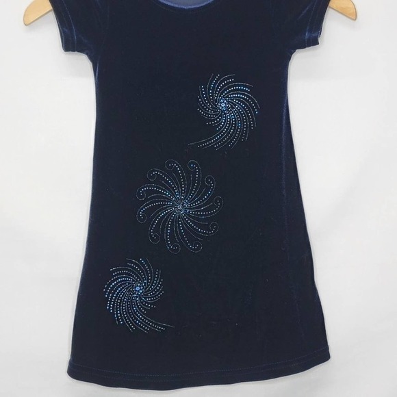 UNBRANDED little girl velvet background and  little flower firework detail - Picture 6 of 10